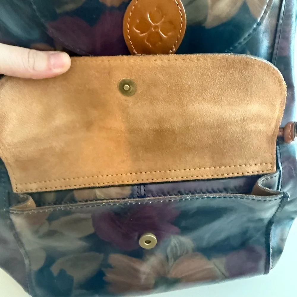 Patricia Nash Floral Leather Backpack - Picture 10 of 13